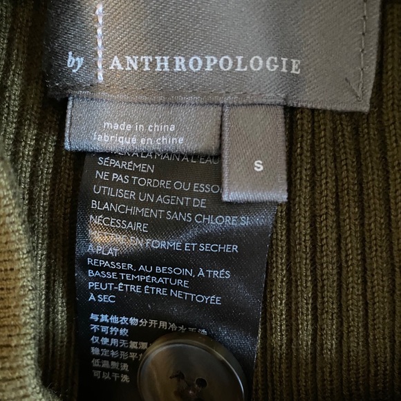 Anthropology olive green crop knit pants - Picture 2 of 3